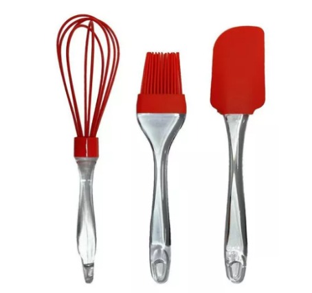 Kit herramientas de cocina silicona x3